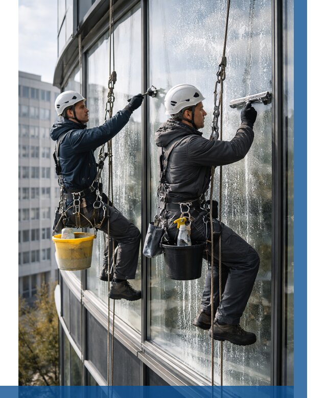 Мойка панорамных окон в Отрадном от 380 р. заказать у ВЫСОТНИК-Трд