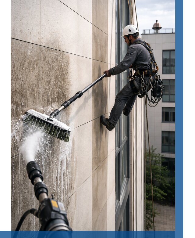 Мойка фасада из керамогранита в Отрадном от 326 р. | ВЫСОТНИК-Трд