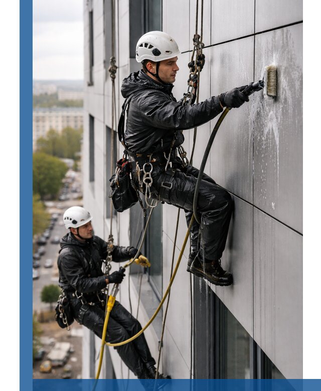 Профессиональная мойка фасада из композита в Отрадном