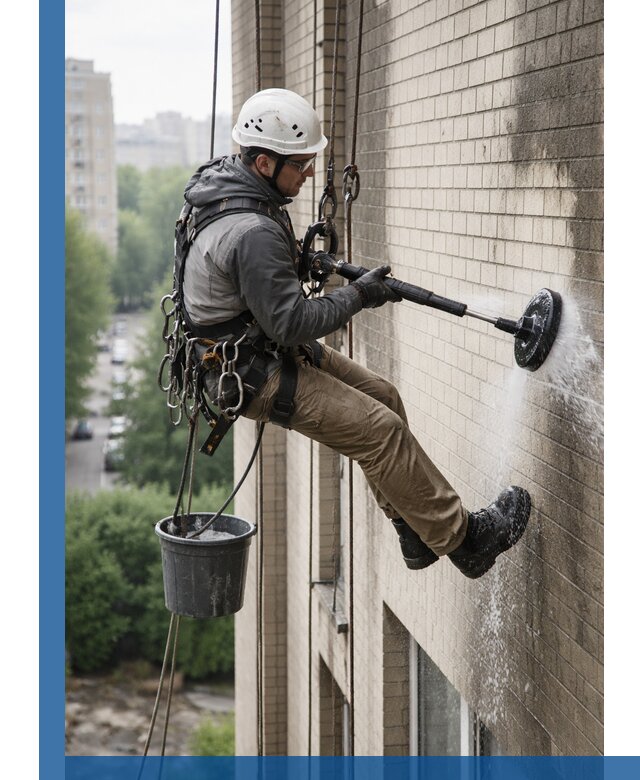 Очистка фасада от копоти в Отрадном профессионально и безопасно