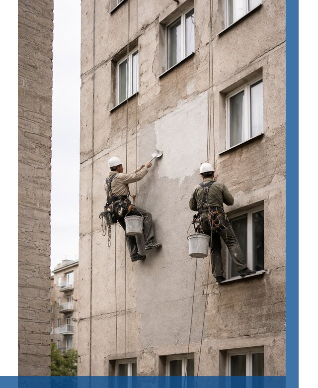 Косметический ремонт фасада в Отрадном от 1196 р. | ВЫСОТНИК-Трд