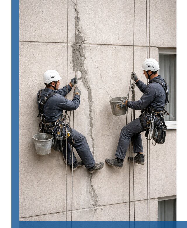 Заделка трещин на фасаде в Отрадном с гарантийным ремонтом