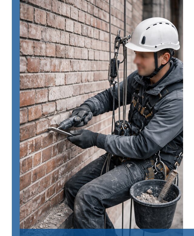 Расшивка кирпичных швов фасадов и стен, ремонт в Отрадном