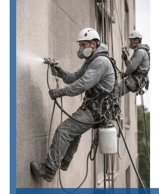 Безвоздушная покраска фасадов зданий в Отрадном профессионально