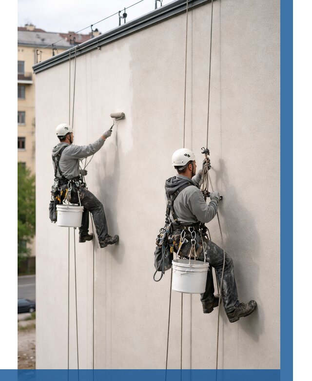 Покраска оштукатуренного фасада в Отрадном от 348 р. | ВЫСОТНИК-Трд