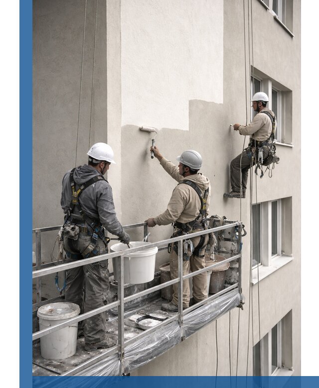 Покраска оштукатуренного фасада в Отрадном под ключ с гарантией