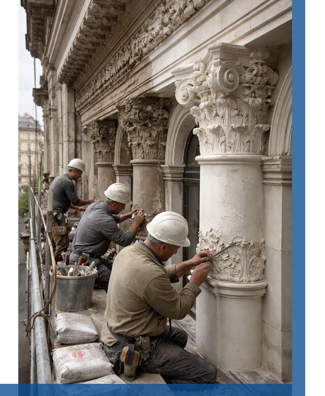 Реставрация фасадной лепнины в Отрадном от 2718 р. | ВЫСОТНИК-Трд