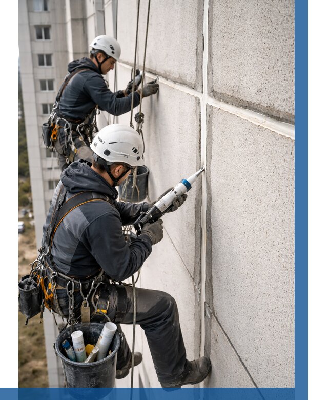 Герметизация межпанельных швов в Отрадном от 761 р. | ВЫСОТНИК-Трд