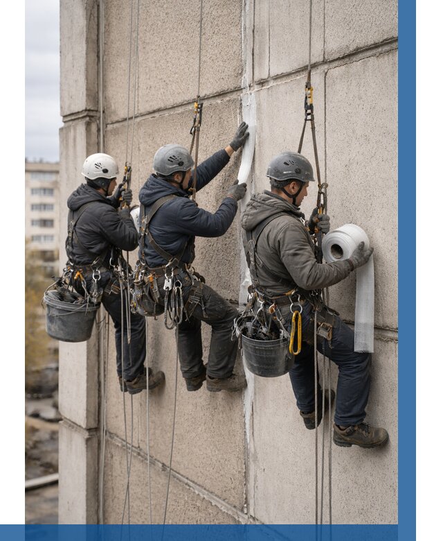 Ремонт межпанельных швов в Отрадном от 815 р. | ВЫСОТНИК-Трд