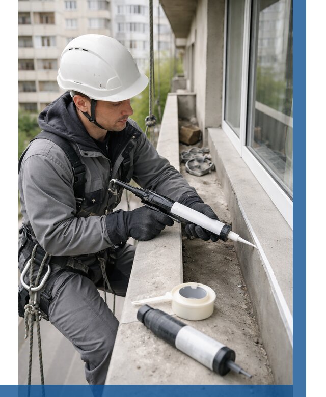 Герметизация швов лоджии в Отрадном от 4892 р. | ВЫСОТНИК-Трд