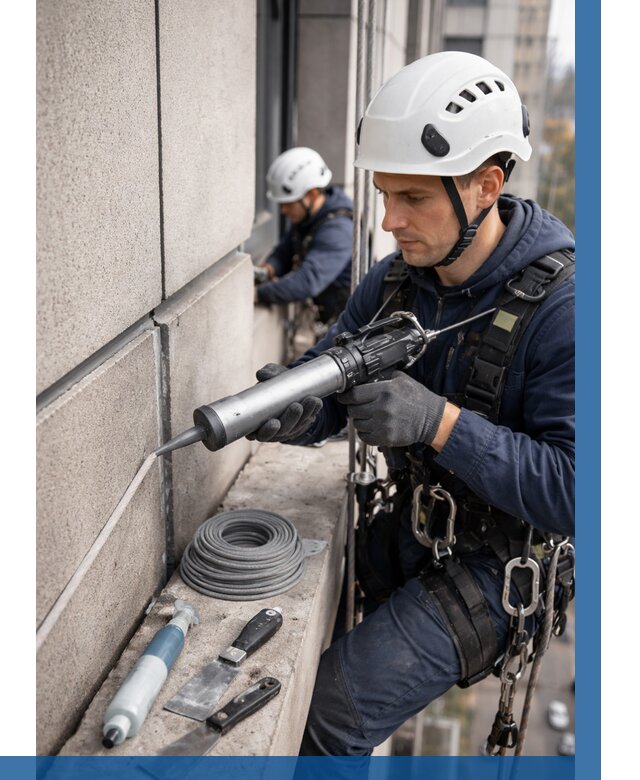 Герметизация деформационных швов фасада в Отрадном от 761 | ВЫСОТНИК-Трд