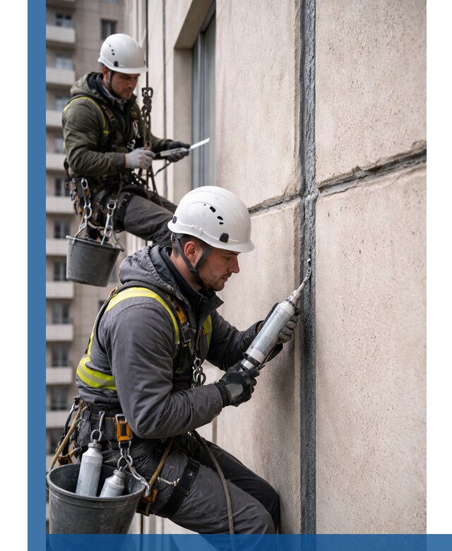 Герметизация деформационных швов фасада в Отрадном качественно