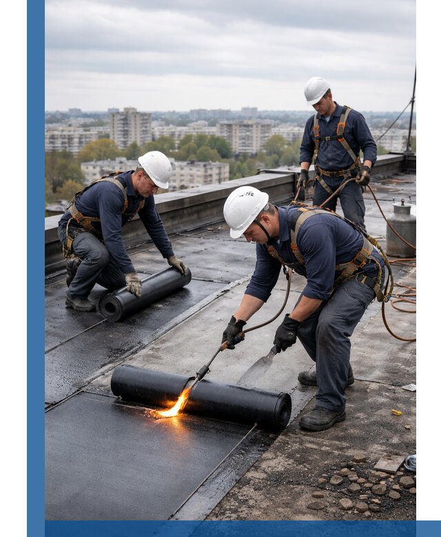 Ремонт наплавляемой кровли в Отрадном качественно и надежно
