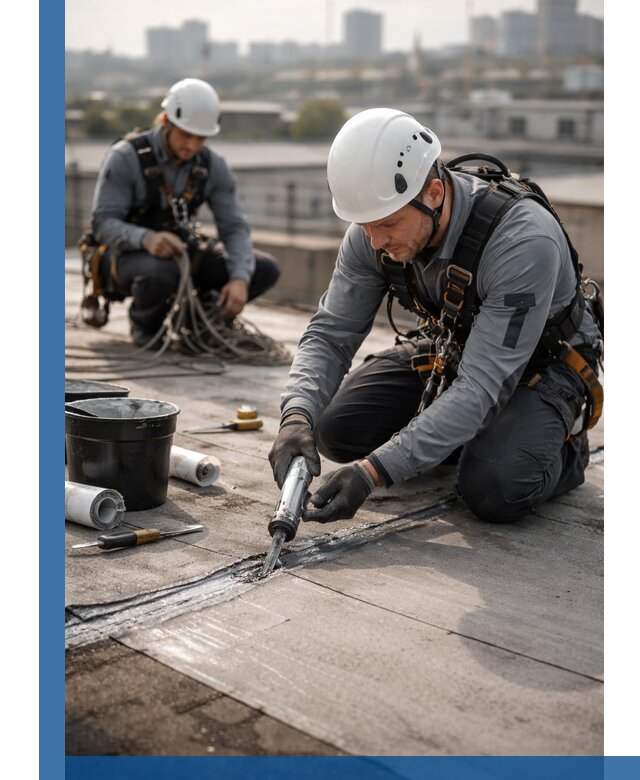 Аварийное и капитальное устранение протечек кровли в Отрадном