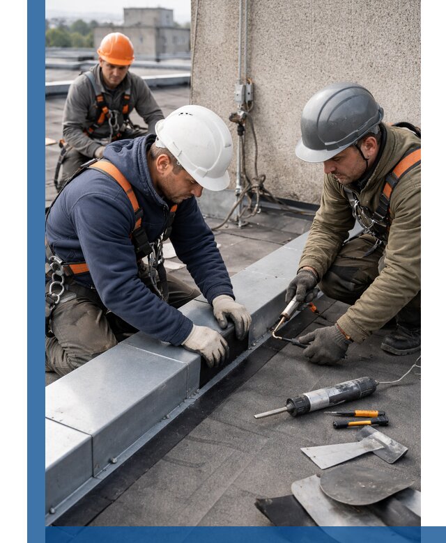 Ремонт кровельных примыканий в Отрадном профессионально