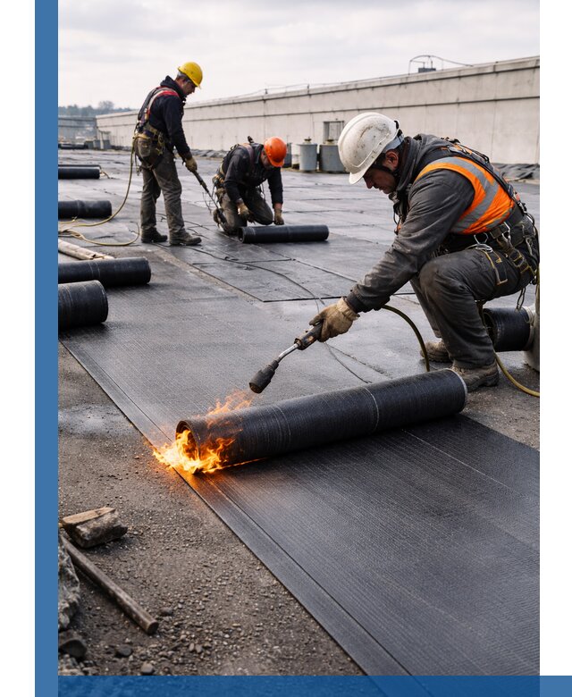 Монтаж наплавляемой кровли в Отрадном профессионально