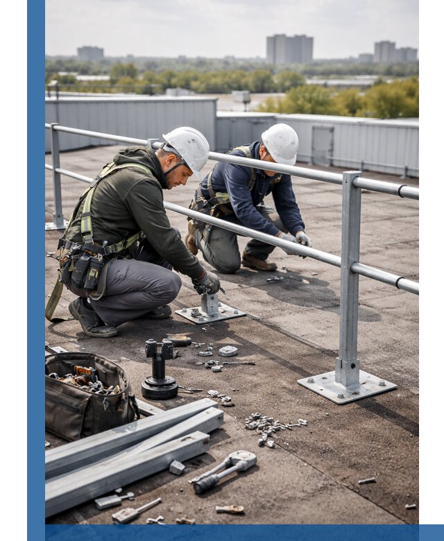 Монтаж кровельного ограждения в Отрадном под ключ с гарантией