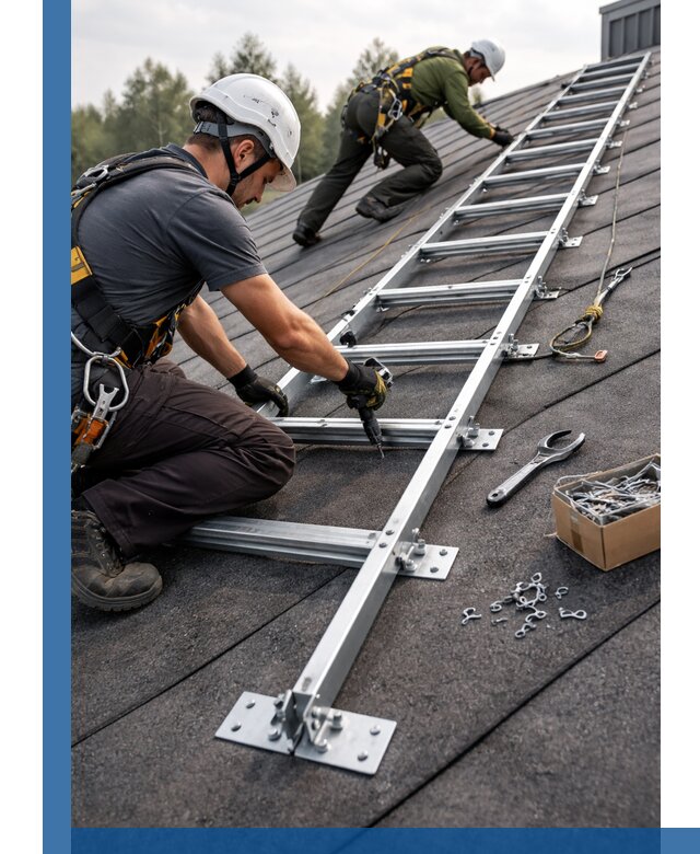 Профессиональный монтаж кровельной лестницы в Отрадном под ключ