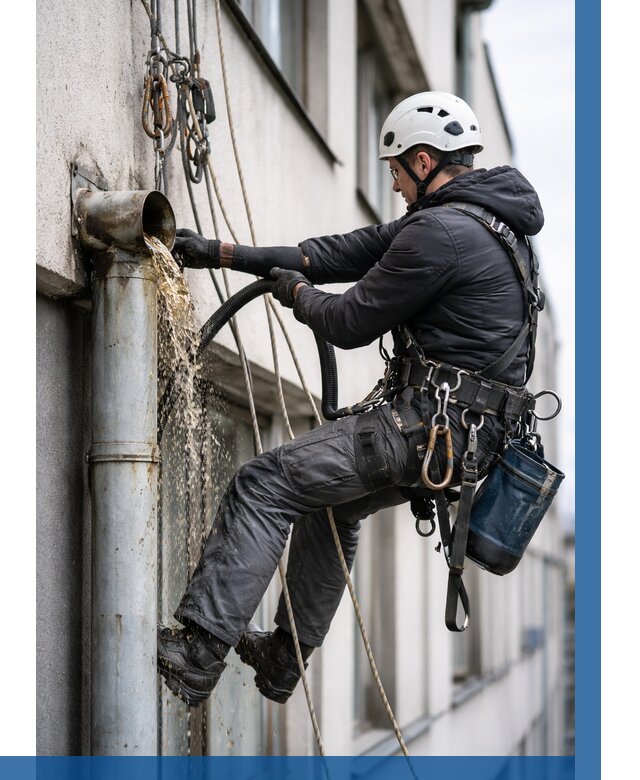 Прочистка водосточных труб в Отрадном от 3805 р. | ВЫСОТНИК-Трд