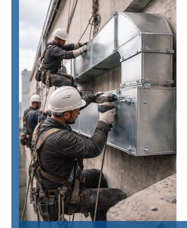 Профессиональный монтаж вентиляционных коробов в Отрадном под ключ