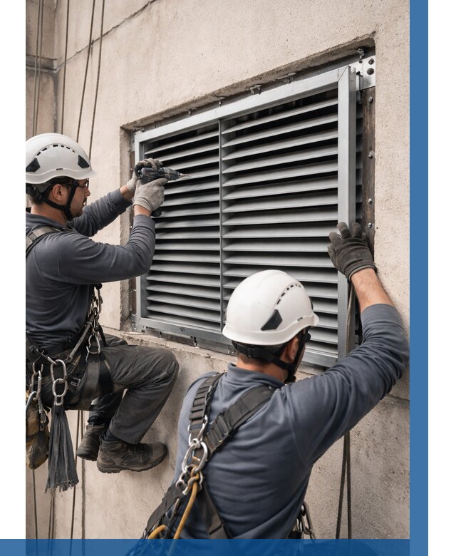 Монтаж вентиляционных решеток в Отрадном от 4892 р. | ВЫСОТНИК-Трд