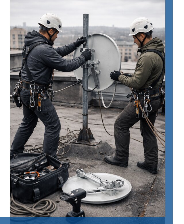 Демонтаж антенн на крыше в Отрадном от 4892 р. | ВЫСОТНИК-Трд