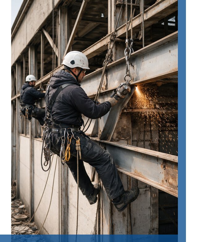 Демонтаж металлоконструкций на высоте в Отрадном от 7066р. |ВЫСОТНИК-Трд