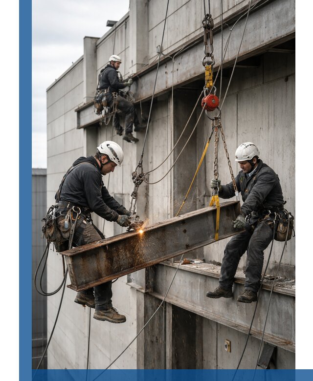 Демонтаж металлоконструкций на высоте в Отрадном под ключ