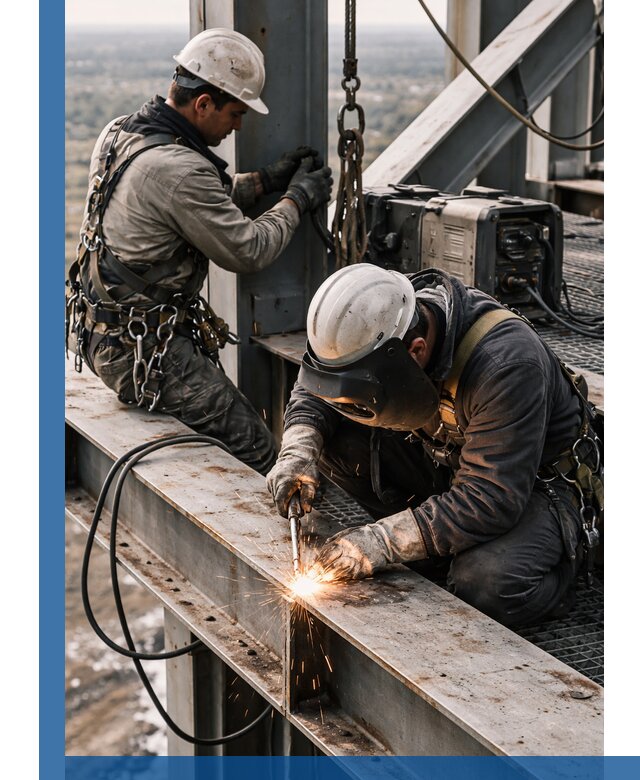 Высотные сварочные работы в Отрадном для промышленных объектов