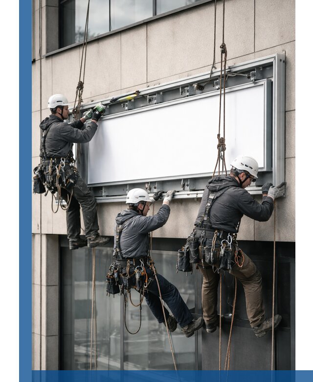 Профессиональный монтаж светового короба под ключ в Отрадном