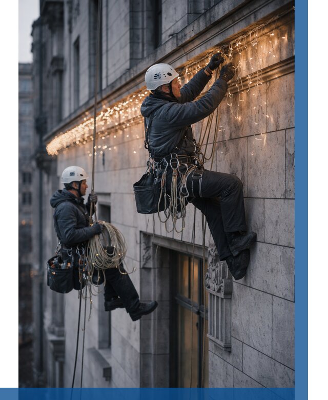 Монтаж новогодней иллюминации в Отрадном от 9240 р. | ВЫСОТНИК-Трд