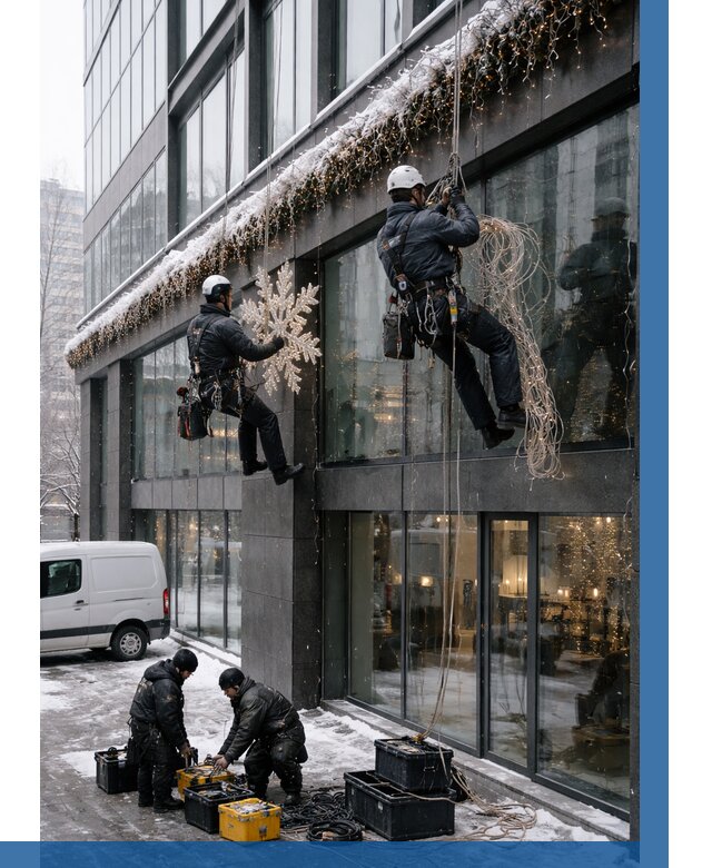 Демонтаж новогоднего оформления в Отрадном от 5979 р. | ВЫСОТНИК-Трд