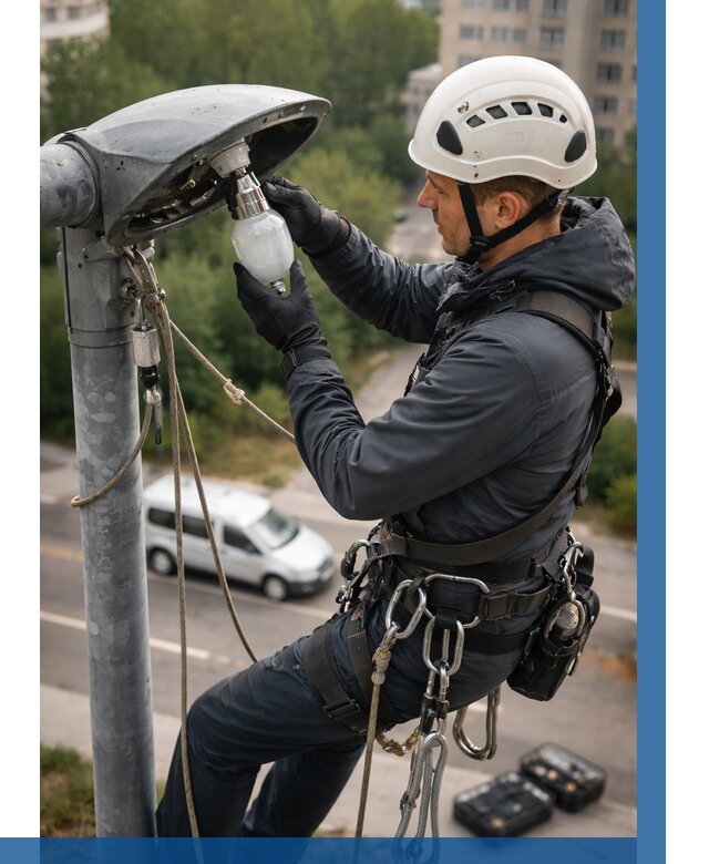 Замена ламп на высоте в Отрадном от 2718 р. | ВЫСОТНИК-Трд