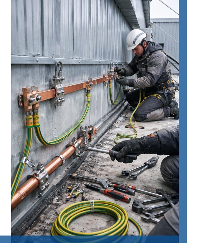 Монтаж заземления здания в Отрадном от 27175 р. | ВЫСОТНИК-Трд