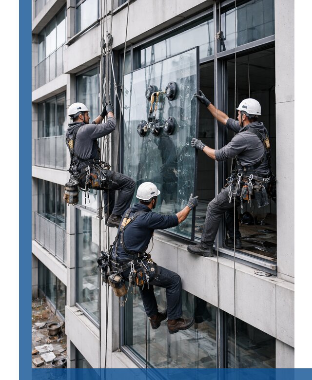 Фасадное остекление и монтаж витражей зданий в Отрадном под ключ