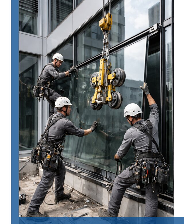 Структурное остекление фасадов в Отрадном монтаж и обслуживание