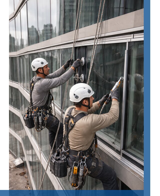 Радиусное остекление фасада в Отрадном от 13044 р. | ВЫСОТНИК-Трд