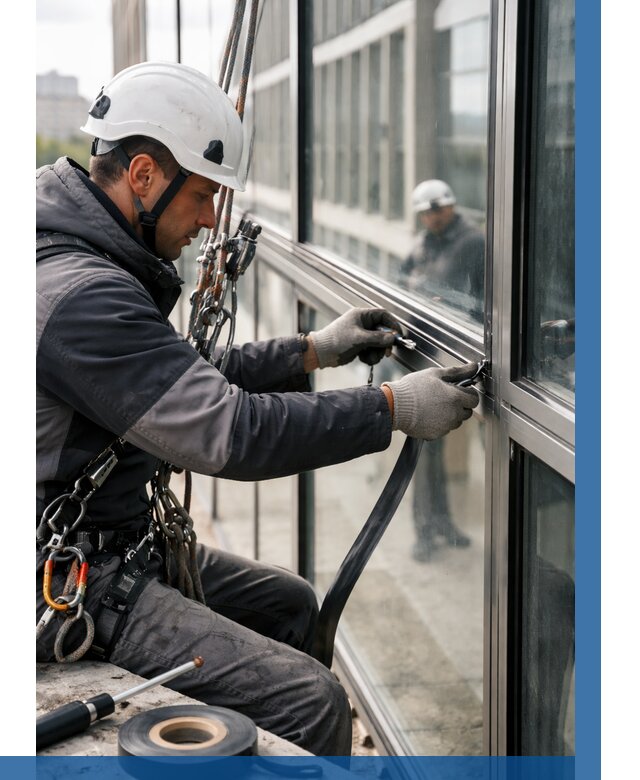 Ремонт витражных конструкций в Отрадном от 3805 р. | ВЫСОТНИК-Трд