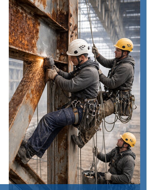 Зачистка металла от ржавчины в Отрадном от 380 р. | ВЫСОТНИК-Трд