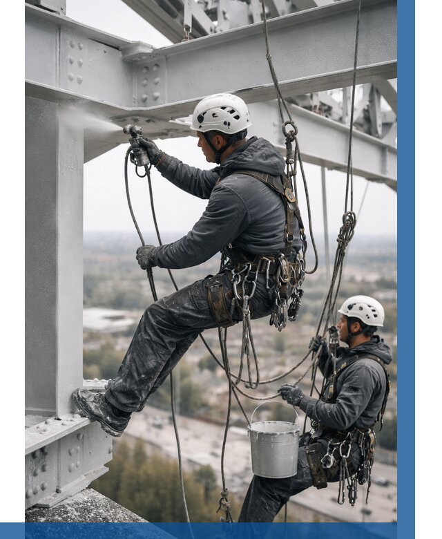 Покраска металлоконструкций на высоте в Отрадном 380 р |ВЫСОТНИК-Трд