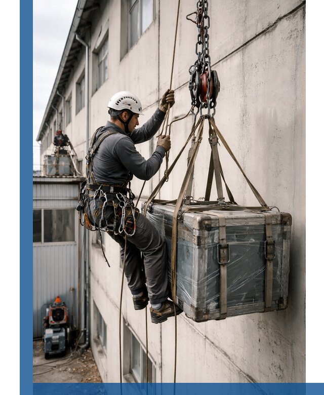 Подъем грузов на высоту в Отрадном для промышленных объектов