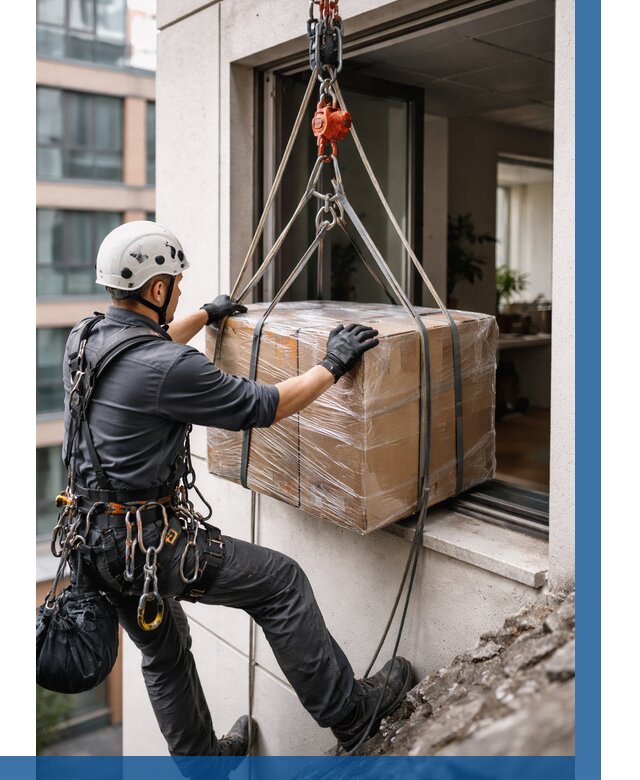 Подъем груза через окно в Отрадном от 4892 р. | ВЫСОТНИК-Трд