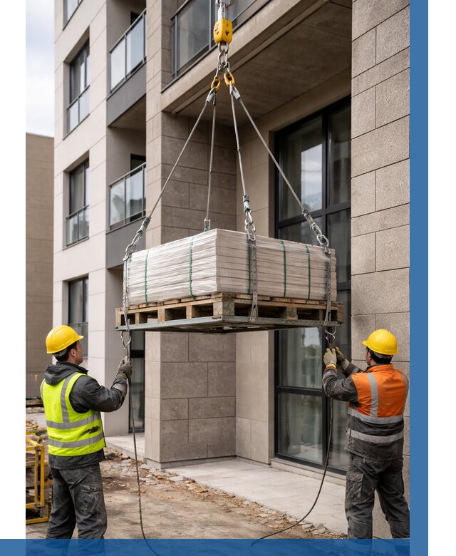 Подъем керамогранита на этаж в Отрадном от 3805 р. | ВЫСОТНИК-Трд