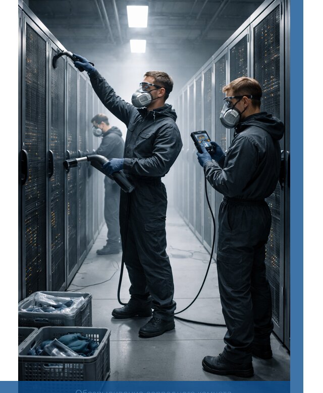 Обеспыливание серверной комнаты в Отрадном от 4892 р. | ВЫСОТНИК-Трд