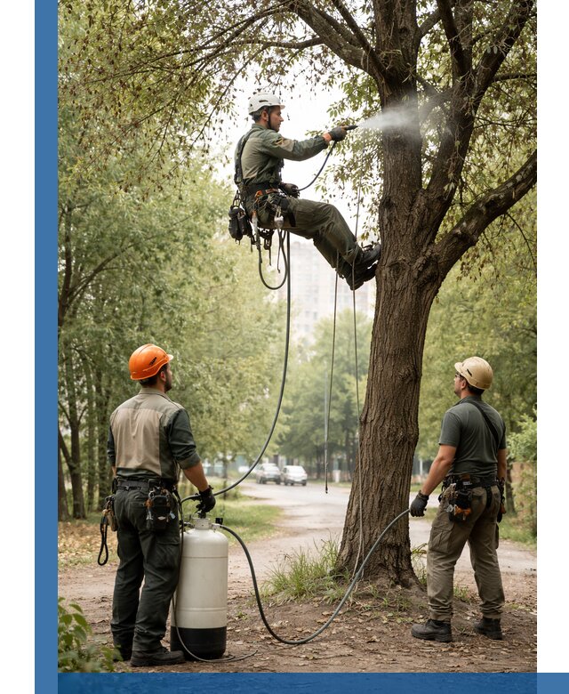 Обработка деревьев от вредителей в Отрадном профессиональная защита