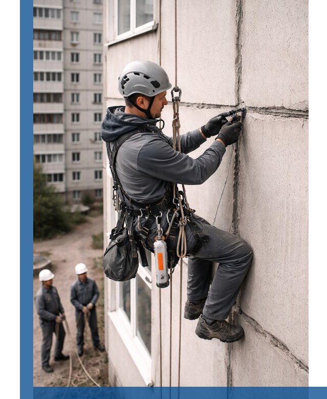 Обследование межпанельных швов и герметизация в Отрадном