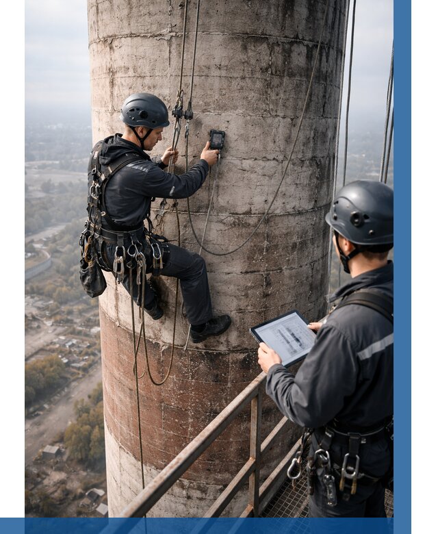 Обследование дымовой трубы в Отрадном от 8696 р. | ВЫСОТНИК-Трд