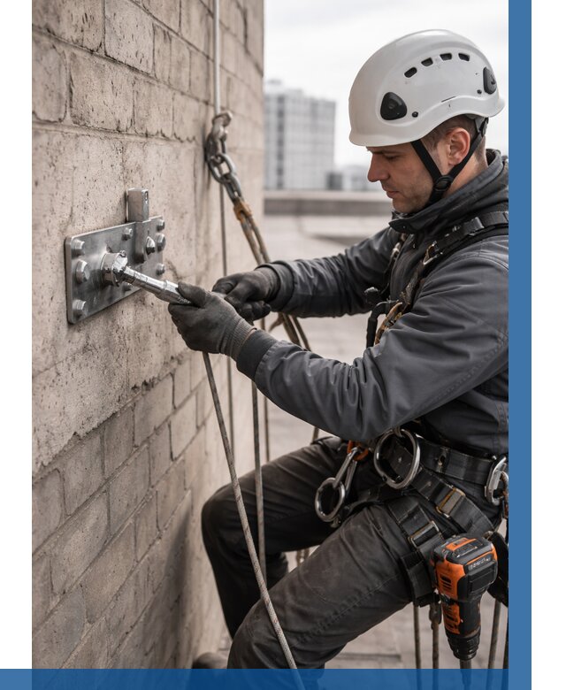 Установка анкерных точек в Отрадном от 3805 р. | ВЫСОТНИК-Трд