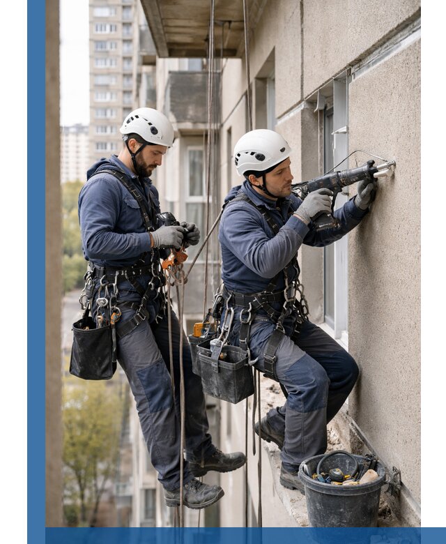 Промышленные альпинисты высотные работы и монтаж в Отрадном